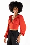 Cropped Dwz Manga Longa Com Bojo