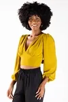 Cropped Dwz Manga Longa Com Bojo