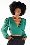 Cropped Dwz Manga Longa Com Bojo