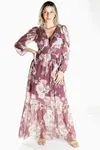Vestido Dwz Longo De Tule Animal