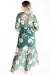 Vestido Dwz Longo De Tule Animal