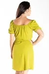 Vestido Dwz Ombro A Ombro Liso Mg Curta