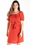 Vestido Dwz Ombro A Ombro Liso Mg Curta