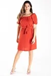 Vestido Dwz Ombro A Ombro Liso Mg Curta