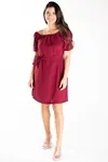 Vestido Dwz Ombro A Ombro Liso Mg Curta