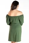 Vestido Dwz Ombro A Ombro Liso