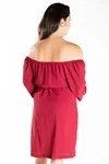 Vestido Dwz Ombro A Ombro Liso