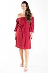 Vestido Dwz Ombro A Ombro Liso