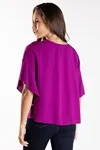 Blusa Dwz Lisa Meia Manga Gola V