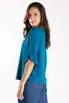 Blusa Dwz Lisa Meia Manga Gola V