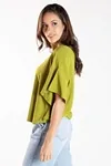 Blusa Dwz Lisa Meia Manga Gola V