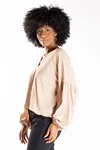 Blusa Dwz Decote V Manga Longa