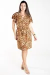 Vestido Dwz Ombro A Ombro Animal