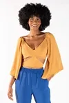 Cropped Dwz Liso Com Bojo
