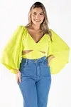Cropped Dwz Liso Com Bojo