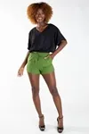 Short Dwz Linho Com Elastico