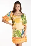 Vestido Dwz Curto Estampado Carol Mello