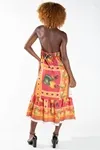 Vestido Dwz Longo Estampado