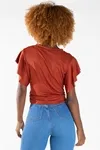 Blusa Dwz Canelada Com No Frontal