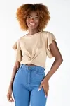 Blusa Dwz Canelada Com No Frontal