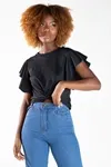 Blusa Dwz Canelada Com No Frontal