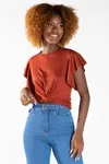 Blusa Dwz Canelada Com No Frontal