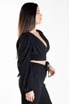 Cropped Dwz Manga Longa Com Bojo