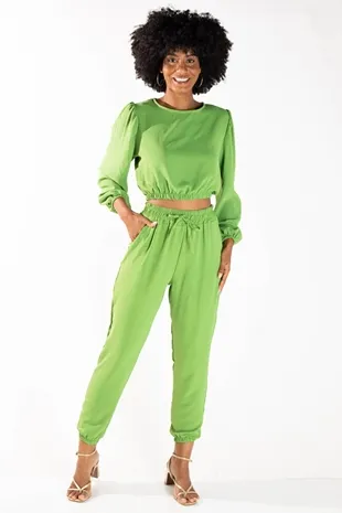 Conjunto Dwz Cropped Com Calca