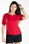 Blusa Dwz Manga Curta Com Abertura