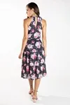 Vestido Dwz Estampado Com Faixa