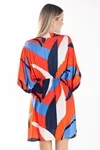 VESTIDO MORCEGO CORAL