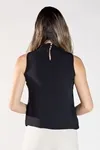 BLUSA DWZ GOLA ALTA COM LASTEX