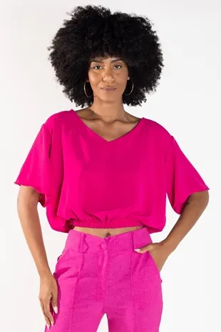 CROPPED DWZ LISO COM ELASTICO