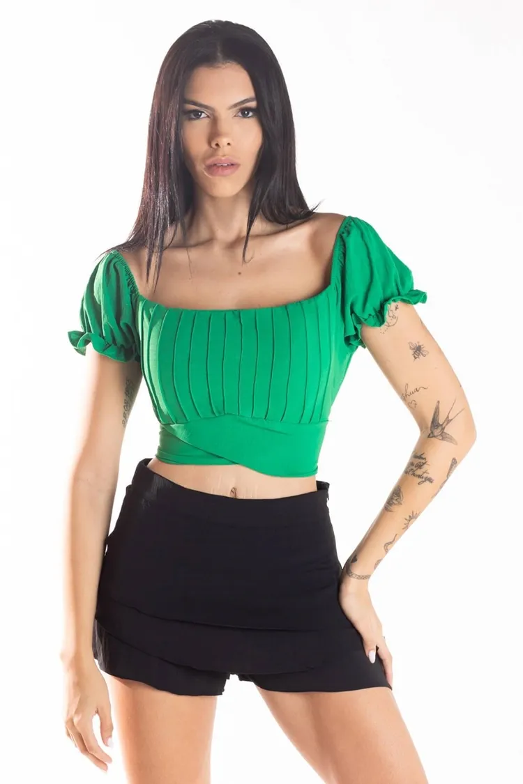 CROPPED DWZ NERVURA FRENTE