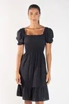 VESTIDO DWZ CURTO LASTEX LISO