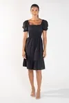 VESTIDO DWZ CURTO LASTEX LISO