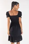 VESTIDO DWZ CURTO LASTEX LISO