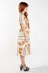 VESTIDO DWZ CURTO LASTEX ESTAMPADO