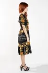 VESTIDO DWZ CURTO LASTEX ESTAMPADO