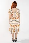 VESTIDO DWZ CURTO LASTEX ESTAMPADO
