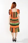 VESTIDO DWZ CURTO LASTEX ESTAMPADO