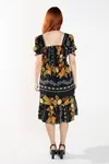 VESTIDO DWZ CURTO LASTEX ESTAMPADO