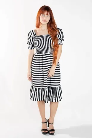 VESTIDO DWZ CURTO LISTRADO