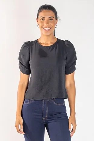 BLUSA DWZ MANGA BUFANTE