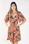 VESTIDO DWZ MANGA CURTA COM LASTEX