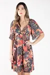 VESTIDO DWZ MANGA CURTA COM LASTEX