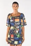 VESTIDO DWZ AMARRACAO ESTAMPADO