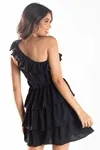 VESTIDO DWZ CURTO LISO UM OMBRO