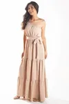 VESTIDO DWZ LONGO OMBRO A OMBRO