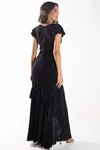 VESTIDO DWZ LONGO COM BABADO